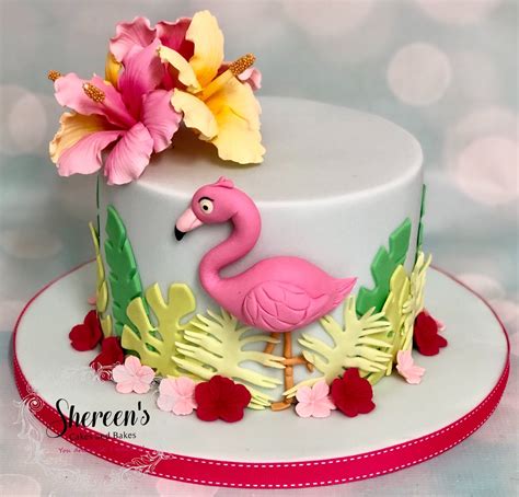 Flamingo Cake Christmas Cake Designs Hawaiian Birthday Cakes