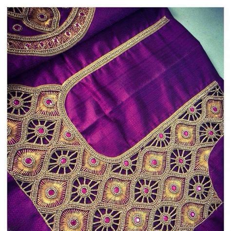 Pin By Durga Valishetty On Wedding Blouses Embroidery Blouse Designs