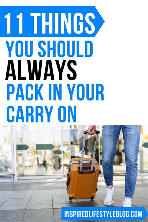11 things you should always pack in your carry on artofit