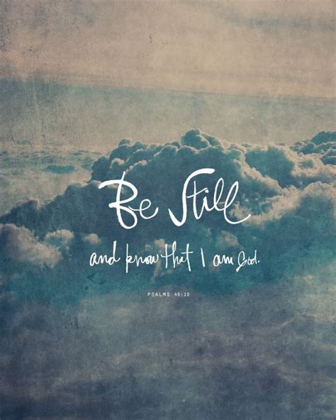 Be Still Wall Print Bible Quotes