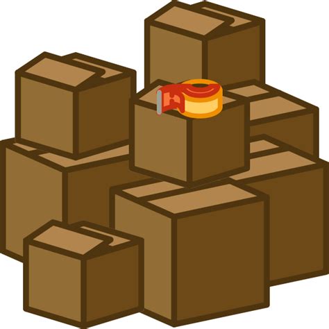 Moving Boxes Clipart - Pile Of Boxes Png - (600x600) Png Clipart