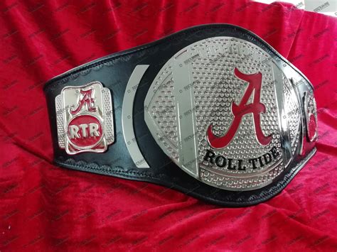 A Alabama Roll Tide Football Wrestling Championship Belt - SSI BELTS