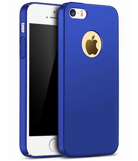 Apple Iphone Se Plain Cases Wow Imagine Blue Plain Back Covers Online At Low Prices