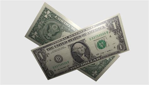 Free One Dollar Bill 3D asset | CGTrader