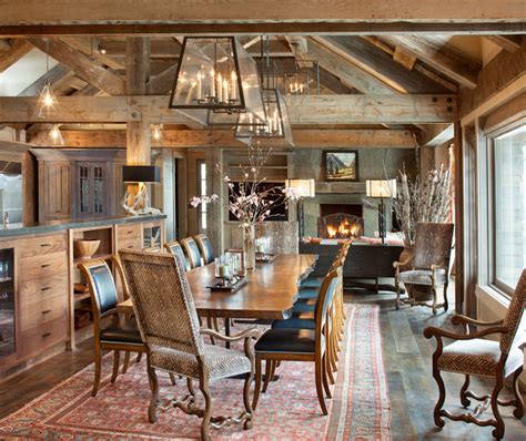 Tamarack Lodge Rustic Dining Room Other By Denman Construction