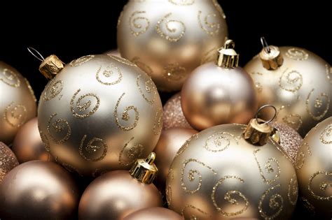 Ornamental Gold Christmas Baubles 6363 Stockarch Free Stock Photo Archive