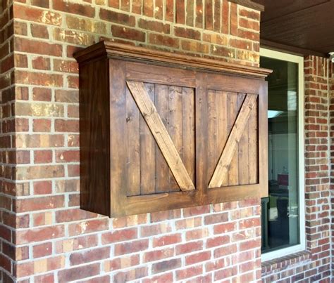 Super simple outdoor tv cabinet made for 50 tv out of pressure treated lumber and some barn style hardware. Pin on Home