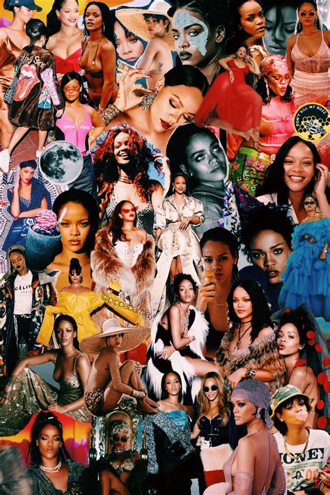 Female Rapper Collage Wallpaper Canvas Plex