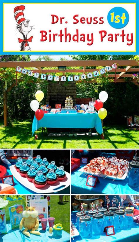 Dr Seuss 1st Birthday Party