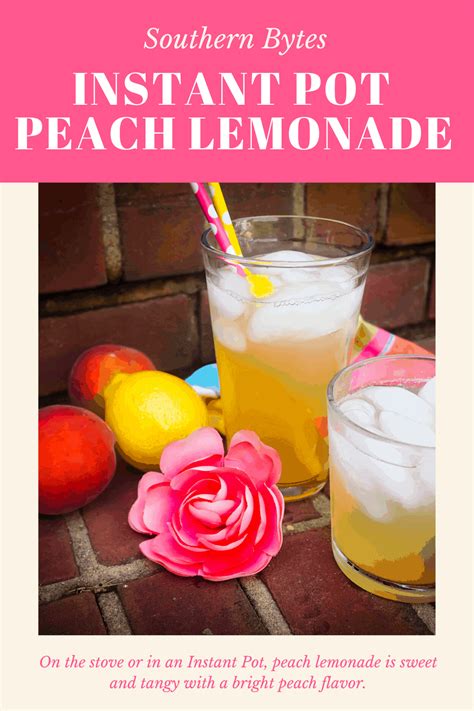 Homemade Peach Lemonade Recipe Southern Bytes