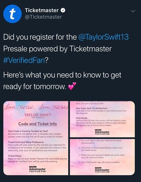 American Express Taylor Swift Presale Tickets