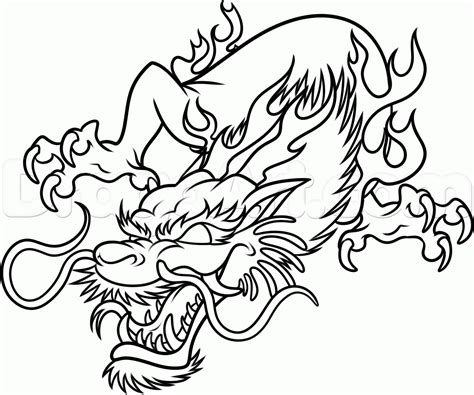 Chinese Dragon Drawing Easy Dragon Head Drawing Easy Dragon Drawings