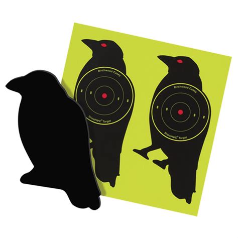 6 Pk Birchwood Casey Sharpshooter Corrugated Plastic Crow Targets