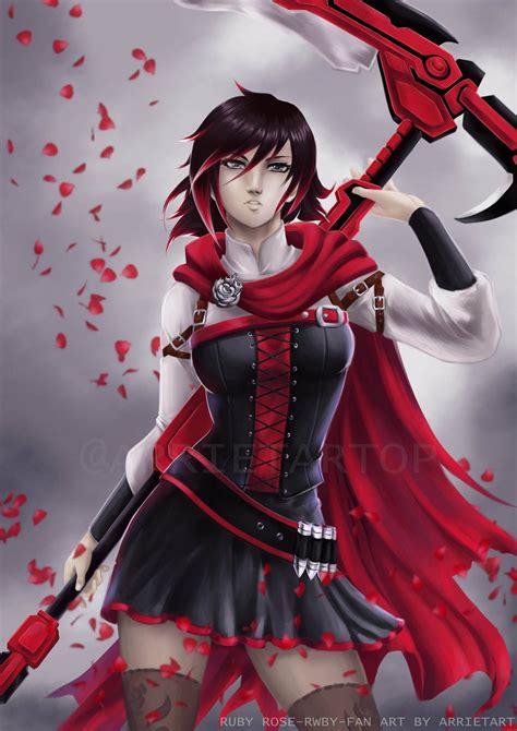 Ruby Rose From Rwby By Arrietart On Deviantart