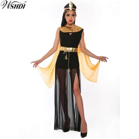 Deluxe Reina Egipcia De Las Pirámides Cleopatra Vestido De Las Mujeres Adultas Diosa Egipcia