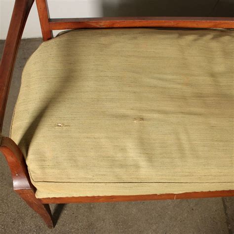 Elegant Sofa Cherry Wood Italy Early 1800s Antiques Seating