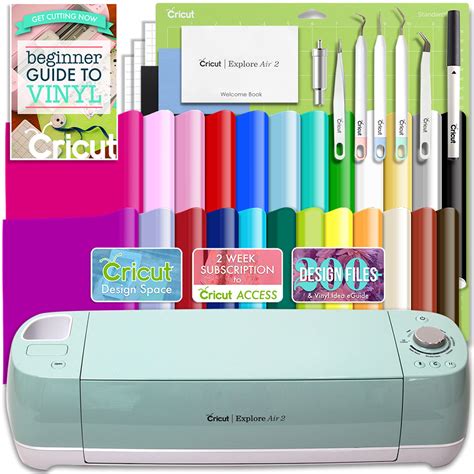 I said before i wasn't going to get a maker, because i just wanted to cut paper, and i wanted more money for other upload your own personalized designs and projects. Cricut Explore Air 2 Vinyl Bundle With 26 Sheets Of Vinyl ...