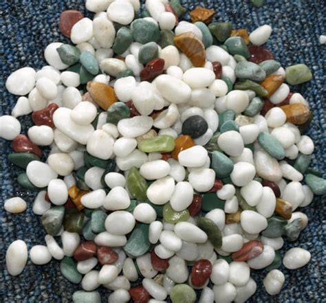Natural Pebble Pebblestone And Cobblestone White Mixed Color