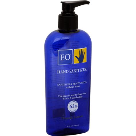 Eo Hand Sanitizer Organic Lemon Health And Personal Care Donelans