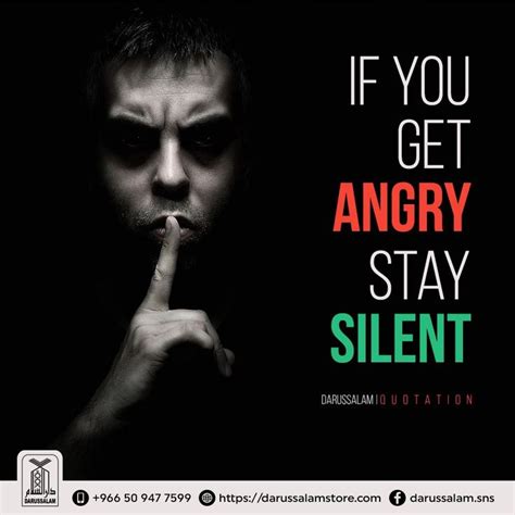 Stay Silent When You Get Angry Islamic Quotes Quotations Quotes