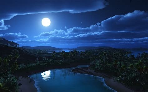 Картинки красота ночь ночной природа пейзаж тропики тропический