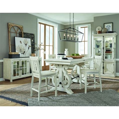 Magnussen Home Bronwyn Chalk White 5pc Counter Height Set The Classy Home