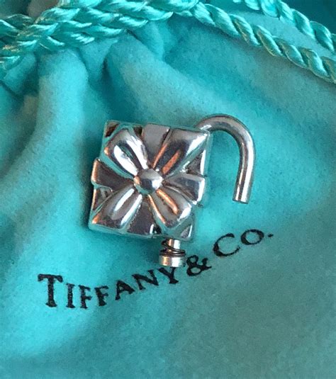 Vintage Tiffany Tiffany Blue Silver T Box Padlock Nostalgic