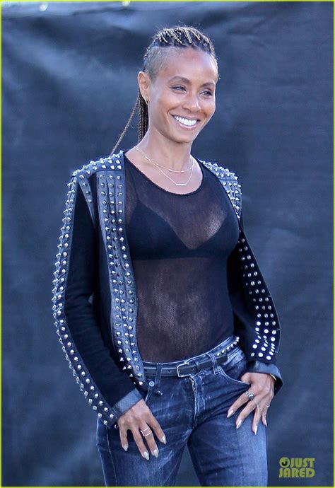 Full Sized Photo Of Jada Pinkett Smith Flashes Black Bra In Sexy Sheer