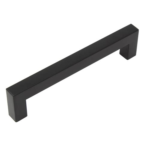 Shop for kitchen cabinet hardware online at target. Flat Black Square Bar Cabinet Pulls: 5" Hole Center (128mm ...