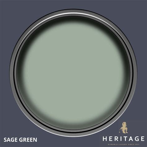 Dulux Heritage Matt Emulsion Paint Sage Green 25l Dulux Heritage