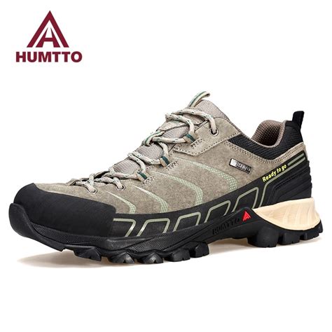Humtto 남성용 방수 하이킹 신발 스포츠 스니커즈 산악 부츠 가죽 트레킹 신발 야외 작업 부츠 워킹 스니커즈