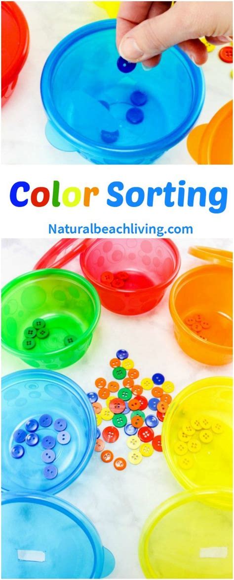 Easy Color Sorting Activities For Preschoolers Toddlers Artofit