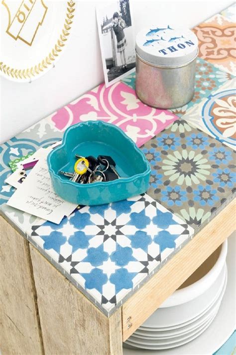 Awesome Leftover Tile Flooring Diy Tabletop Project From