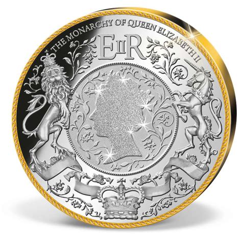 Queen Elizabeth Ii Silver Jubilee Colossal Commemorative Coin Gold