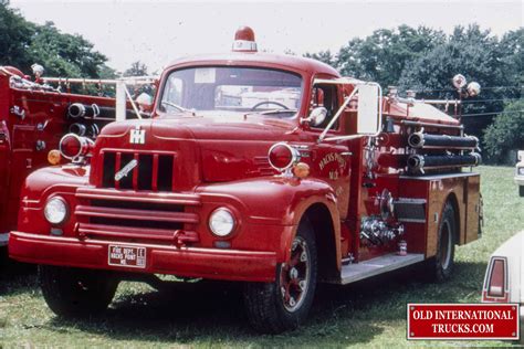 Old International Photos From The L R S And V Fire Trucks Old