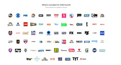Printable Youtube Tv Channels Lineup 2022 Tv Channel Guides Zohal