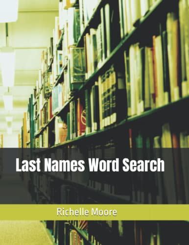 Last Names Word Search By Richelle Moore Goodreads