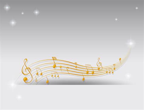 Background Design With Golden Musical Notes 432482 Vector Art At Vecteezy