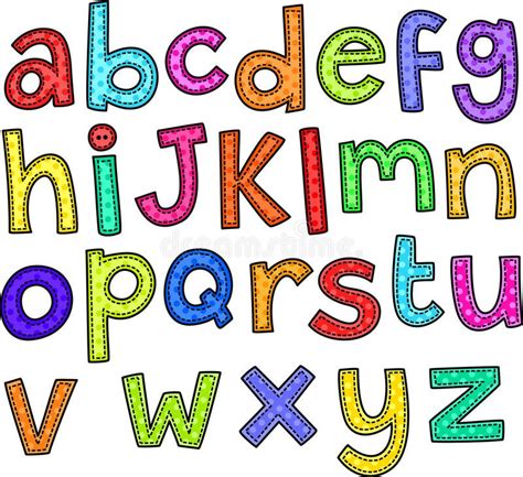Whimsical Alphabet Monograms Stock Illustration Illustration Of