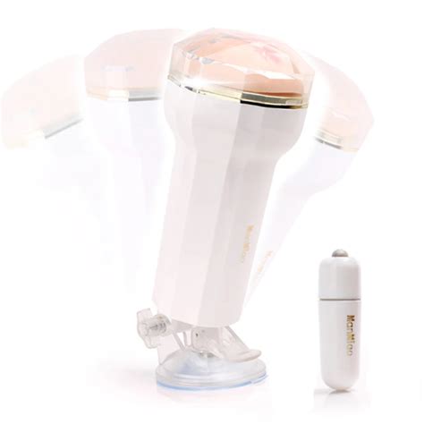 Hands Free Sexy Vibrating Silicone Pussy Masturbatory Cup With Strong Suction Cup Artificial