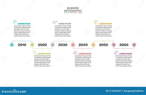 Business Data Visualization Timeline Infographic Icons Designed For