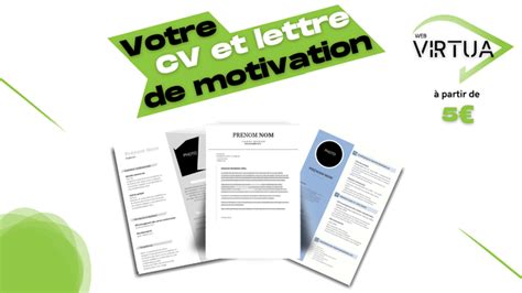 Je Vais Cr Er Votre Cv Ou R Diger Votre Lettre De Motivation Par Virtua