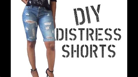 Diy How To Distress Shorts Youtube