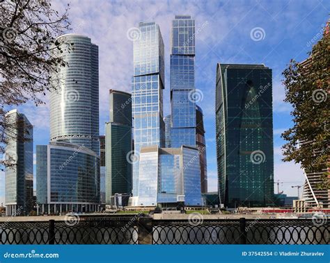 Skyscrapers Of The International Business Center City Moscow Russia