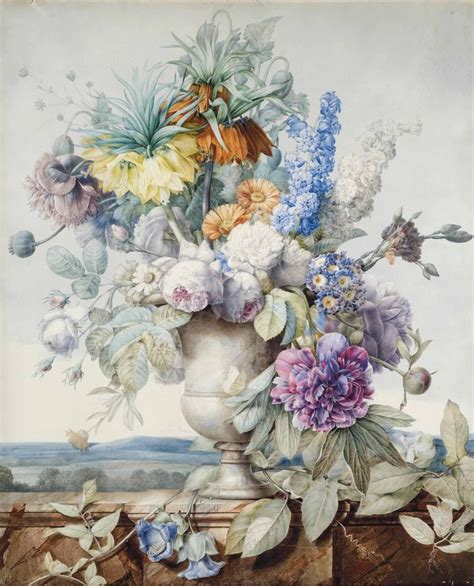 Pierre Joseph Redouté Saint Hubert 1759 1840 Paris A Bunch Of Flowers