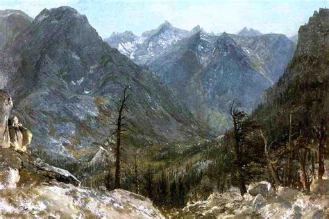 The Sierra Nevadas By Albert Bierstadt Canvas Art Print Peintre