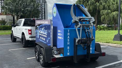 Single Trailer Trash Can Cleaning Truck Cleaning Systems Youtube