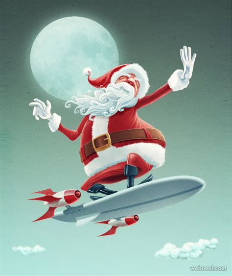 Funny Santa Claus Vector Pictures 20