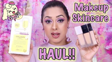 makeup and skincare haul youtube
