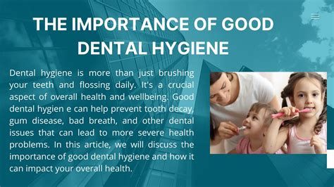 The Importance Of Good Dental Hygiene By Crestmead Dental Issuu